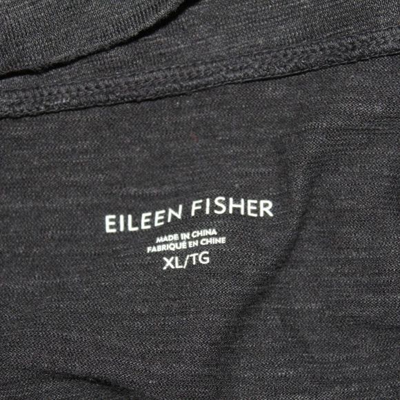 Eileen Fisher black slub knit two pocket dress XL - Picture 4 of 11